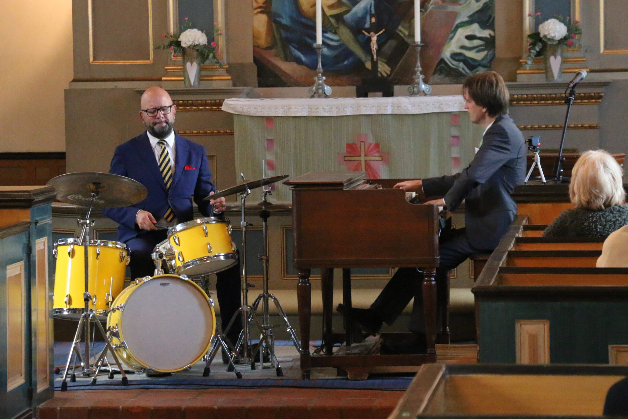 Ferlin i ord och musik i jazzton i Blidö kyrka